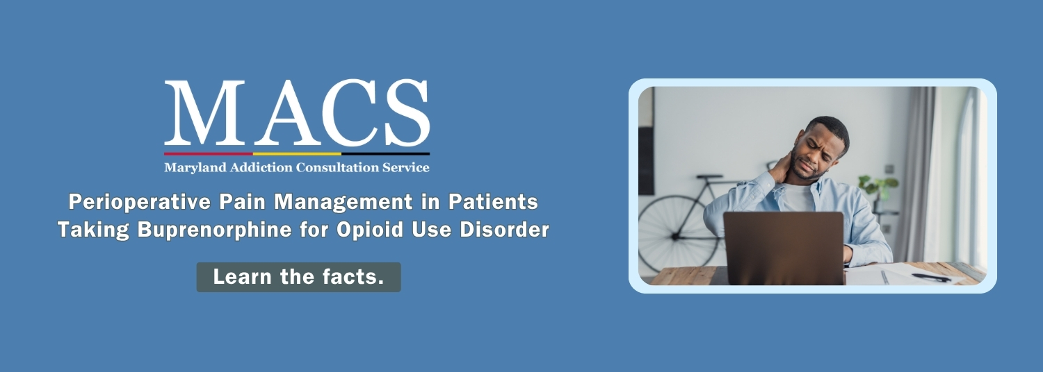 Person with neck pain and MACS logo
